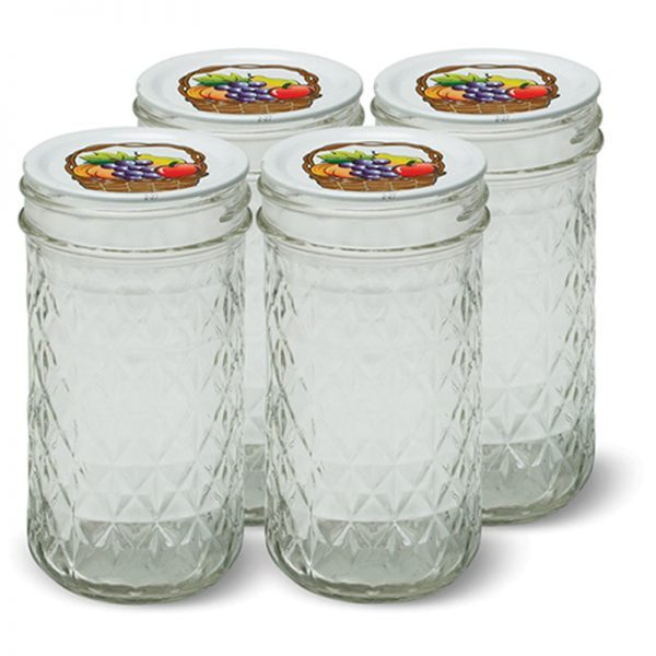 ΓΥΑΛΙΝΑ ΔΟΧΕΙΑ ΜΕ ΜΕΤΑΛΛΙΚΟ ΚΑΠΑΚΙ (1 ΤΕΜ. X 355ml.) - Image 1