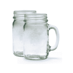 Mazon jar, Γυάλινη κούπα 16 oz ή 470 ml με καπάκι (1 ΤΕΜ.X 473ml.)