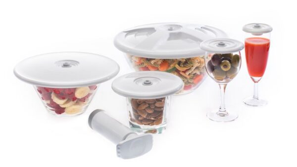 Σετ  καπακιών που κάνει τα απλά δοχεία  ,δοχεία κενού αέρα - Image 1