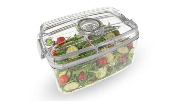 Status, σετ 2 μεγάλων δοχείων συντήρησης τροφίμων σε κενό αέρος 100% ΒPA-free  με αντλία , 5 τμχ. - Image 2