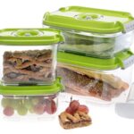 STATUS - Σετ μικρά δοχεία συντήρησης τροφίμων σε κενό αέρος με αντλία, 5 τμχ.Πράσινο