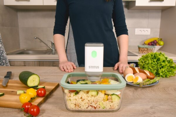 Status,Σετ γυάλινων δοχείων με επαναφ.αντλία BVP50 ,Viva, lila - Image 7