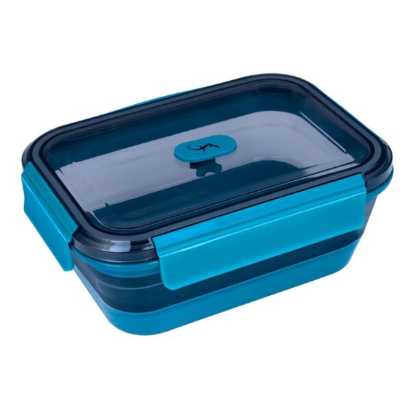 LURCH, Πτυσσόμενο αεροστεγές δοχείο φαγητού σιλικόνης 1,2L, πετρόλ - Image 1