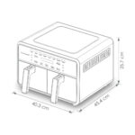 Wartmann WM-2511 AF – Αεροφριτέζα Υπέρυθρης Τεχνολογίας με Κεραμικό Διπλό Κάδο 11L - Image 5